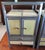 Pair of Venezia Furniture Industrial Modern Steel & Stained Wood Nightstands / End Tables With Glass Tops For Sale - Image 13 of 16