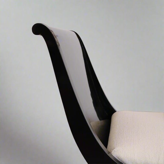 Ebonized Empire Recamiere , Austria Ca. 1800's For Sale - Image 15 of 18