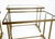 Set of MCM Solid Brass Faux Bamboo Glass Top Nesting Side End Tables Stands For Sale - Image 6 of 15