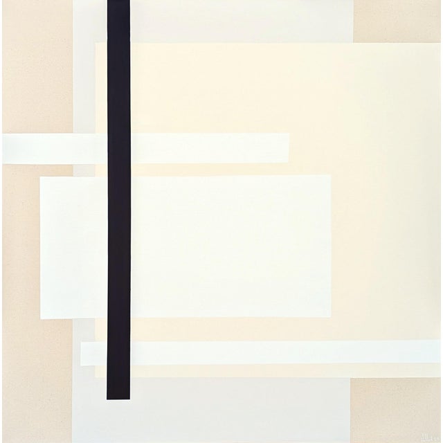 Holland Geibe l"My Ducks Are Definitely Not in a Row" Contemporary Neutral Toned Abstract, 2023 For Sale