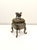 Lovely vintage bronze incense burner features a Foo Dog or mythical creature on a pierced removable lid. This is an ornate...