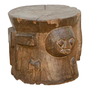 Antique Yoruba Ceremonial Pedestal Stool