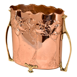 19th Century Copper and Brass Planter From France
