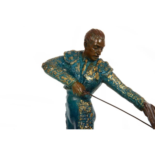 American Bronze Sculpture “Matador With Cape” (1953) by Malvina Hoffman For Sale - Image 6 of 12