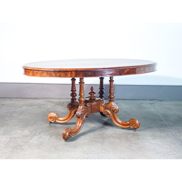 Victorian Table in Wood and Briar, 1800s For Sale - Image 3 of 11