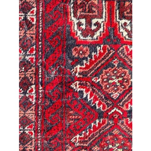 Rustic Small Vintage Baluch Rug, 1950s For Sale - Image 3 of 16