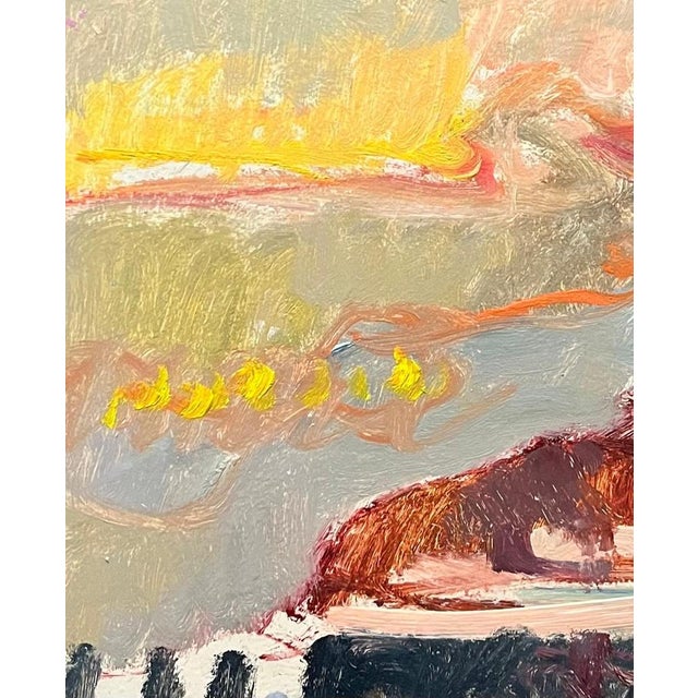 Jean Krille, Landscape 141, Oil on Masonite For Sale - Image 5 of 14
