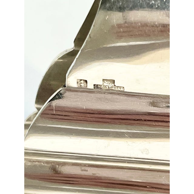 Vintage Art Deco Christofle Silver Plate Asparagus Tongs by Luc Lanel For Sale - Image 11 of 13