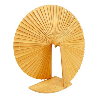 Modern Fan-Shaped Pine Screen, France, 1970s For Sale