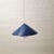 1960s Kuli Blue and White Hanging Lamp by Svea Winkler for Orno, Finland, 1960s For Sale - Image 5 of 9