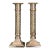 Ralph Lauren Style Solid Brass Candle Sticks - A Pair For Sale