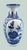 Chinoiserie Blue and White Chinoiserie Vase on Carved Wooden Stand For Sale - Image 3 of 7