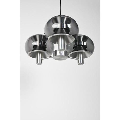 Space Age Pendant Light in Metal For Sale - Image 11 of 12