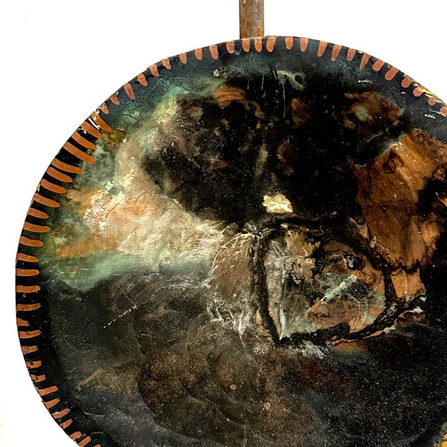 Series of 4 Modern Abstract Baked Enamel on Copper Sculptures Signed For Sale - Image 10 of 18