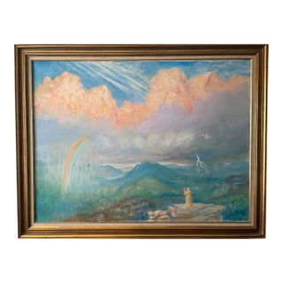 Vintage Oil Painting 1962 - Frederick Van Vilet Baker (1876-1964) For Sale