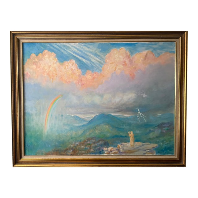 Vintage Oil Painting 1962 - Frederick Van Vilet Baker (1876-1964) For Sale