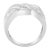 Haus of Brilliance 10K White Gold Diamond Bypass Ring (1 Cttw, H-I Color, I1-I2 Clarity) - Size 7 For Sale - Image 4 of 6