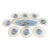 Antique Limoges France Fish Serving Set. Includes One-24” Fish Platter & Eight 9” Plates For Sale