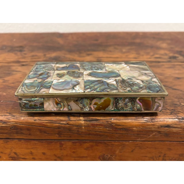 Mid-Century Mexican Abalone Decorative Box For Sale - Image 15 of 18