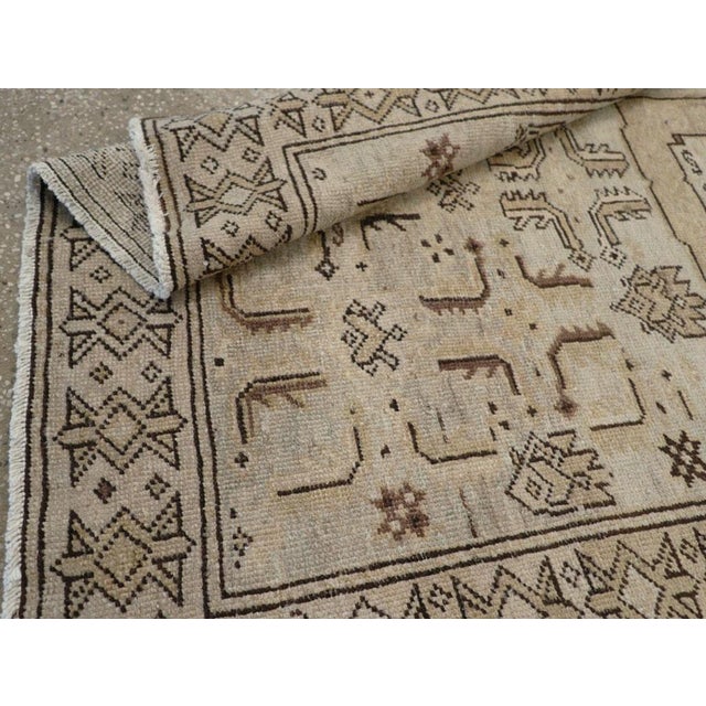 Textile Galerie Shabab Collection Mid-20th Century Persian Malayer Throw Rug For Sale - Image 7 of 7