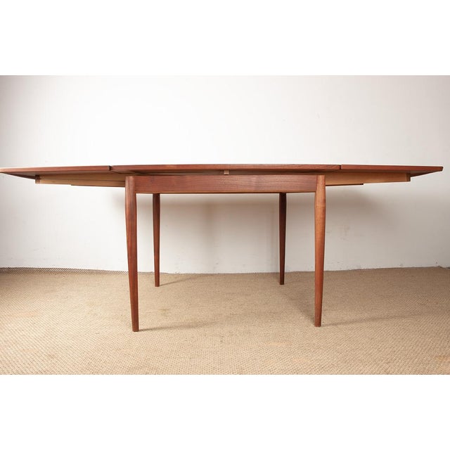 Danish Teak Model 592 Square Extendable Dining Table by Arne Vodder for Sibast, 1960 For Sale - Image 11 of 16