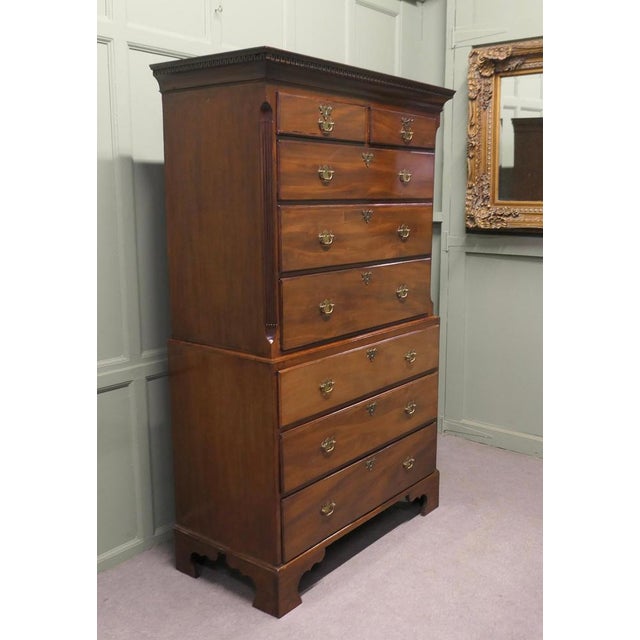 Early Victorian Mahogany Chest on Chest This superb piece of furniture dates from around 1850, it is a greatly favoured...