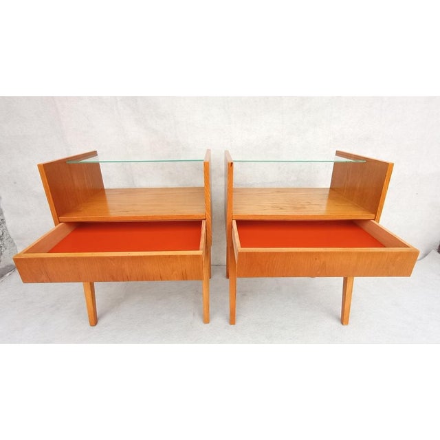 Mid-Century Modern Danish Style Bedside Tables by František Jirák, 1960s, Set of 2 For Sale - Image 3 of 16