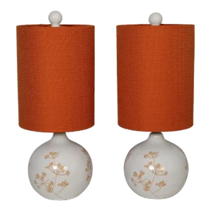 Pair of Mid 20th Century Habitat Style Modern Ceramic Lamps.