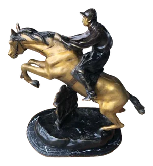 Equestrian Bronze Sculpture “Saut D’Obstacle” (Show Jumping) After Antoine Bofill