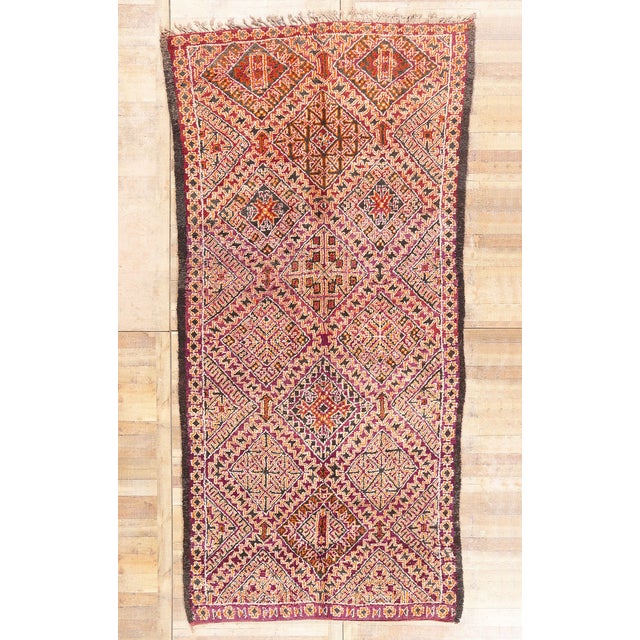 Vintage Beni M'Guild Zayne Moroccan Rug, 06'08 X 14'01 For Sale - Image 10 of 10