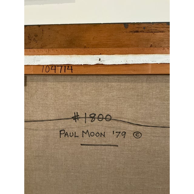 1970s Ooak, Winter Among Giants, Paul Moon, 1979, Oil on Canvas For Sale - Image 5 of 8