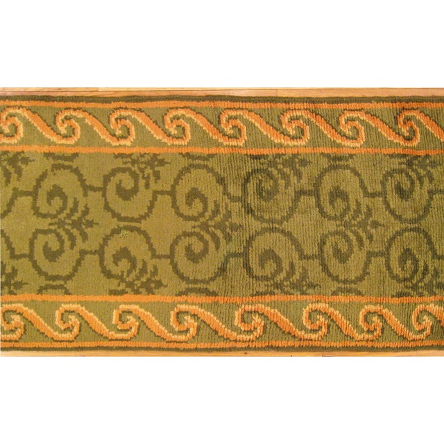 1940s 1940 Vintage Spanish Savonnerie Rug, in Long Runner Size For Sale - Image 5 of 8