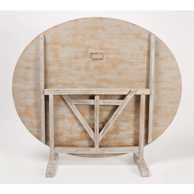 Vintage French Painted Wine Table For Sale - Image 4 of 6