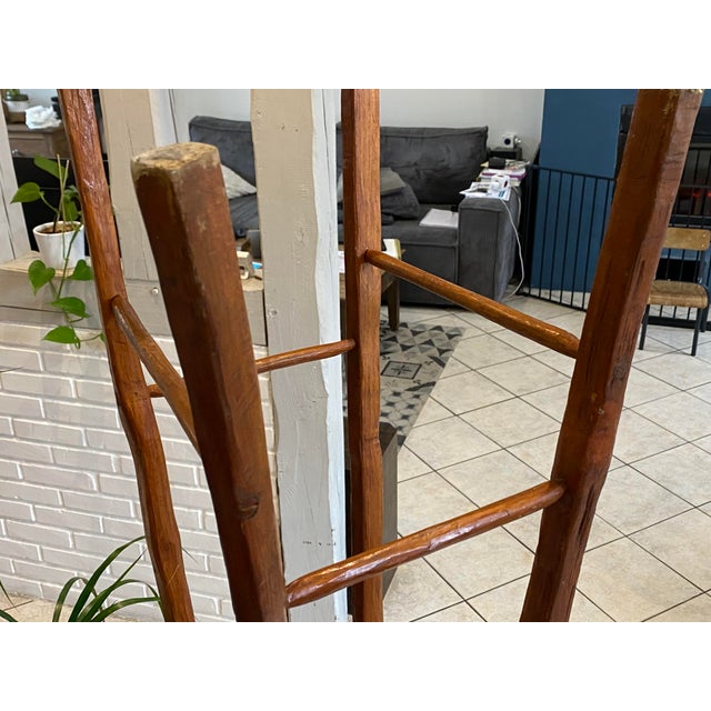 Some signs of wear but in very good overall condition. Stable stools. Excellent quality craftsmanship. All elements were...