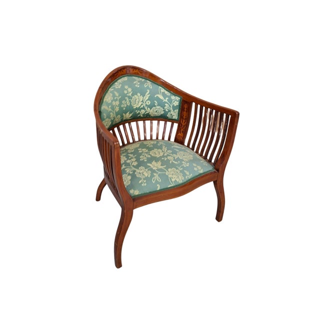 Cherry Wood Bedroom Armchair, 1980s For Sale - Image 3 of 13