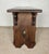 Rustic Hand-Carved Walnut Stool, 1910 For Sale - Image 12 of 13