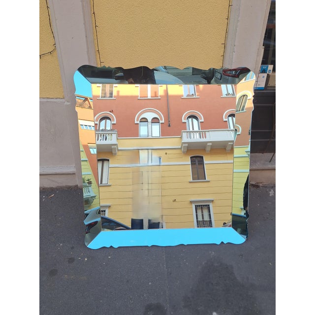 Fontana Arte Wall Mirror in Sage Green Glass by Pietro Chiesa for Fontana Arte, 1940s For Sale - Image 4 of 12