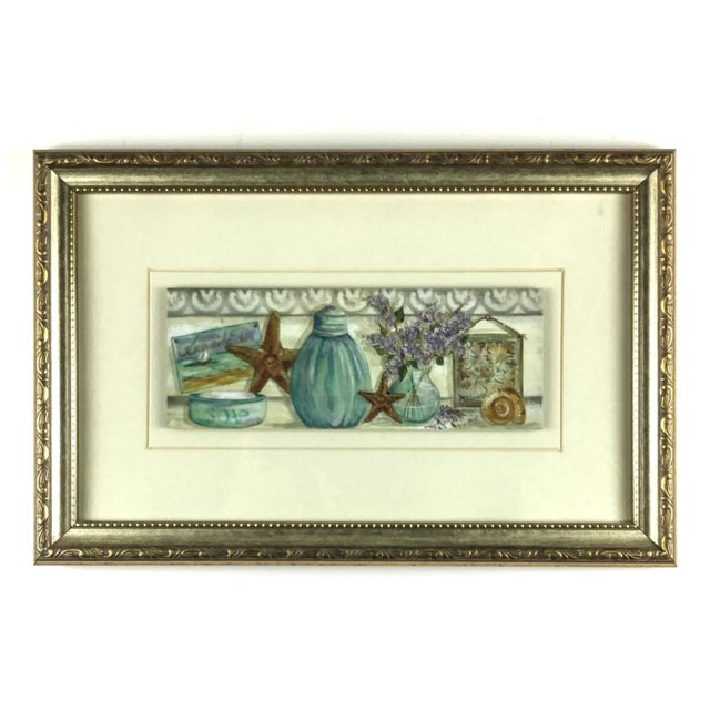 Nautical Set of Prints Framed and Matted Under Glass Beach Themed For Sale - Image 3 of 12