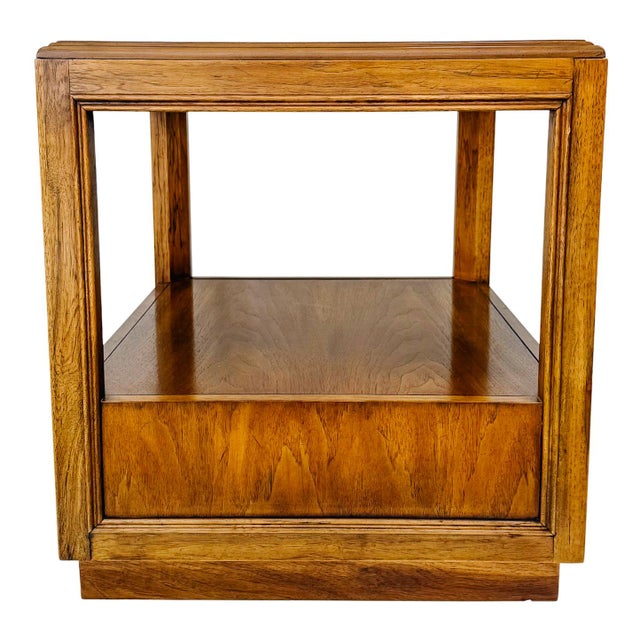 Brown Vintage Drexel Accolade Campaign Style Nightstands - A Pair For Sale - Image 8 of 18