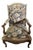 9th Century French Louis XV-style Armchair With Floral Needlepoint Tapestry For Sale