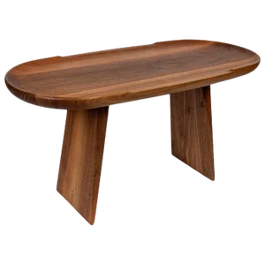 Mid-Century Modern Carl Auböck Model Walnut Side Table