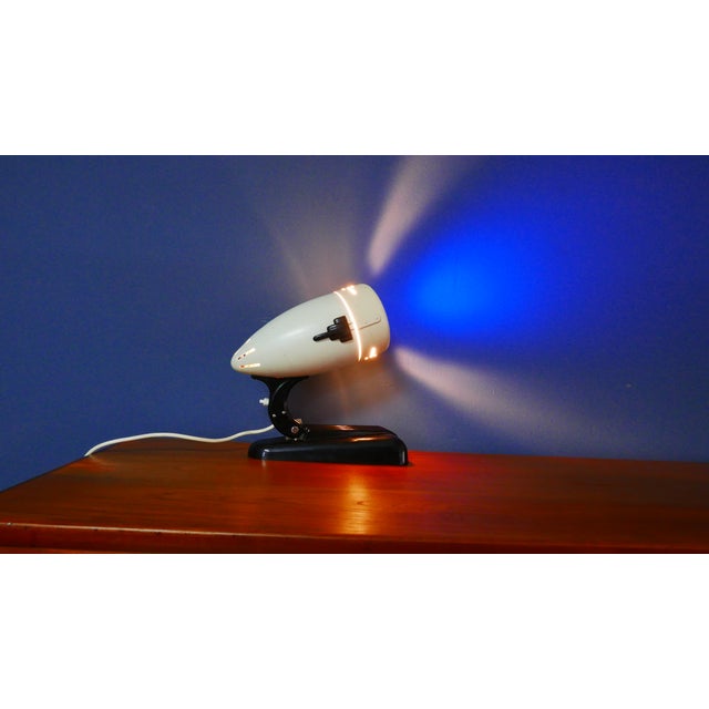 Bakelit Sollux Streamline Table Lamp from Hanau, 1950s For Sale - Image 11 of 11