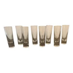 1980s Carlo Moretti Italian Weighted Cocktail Glasses- Set of 8