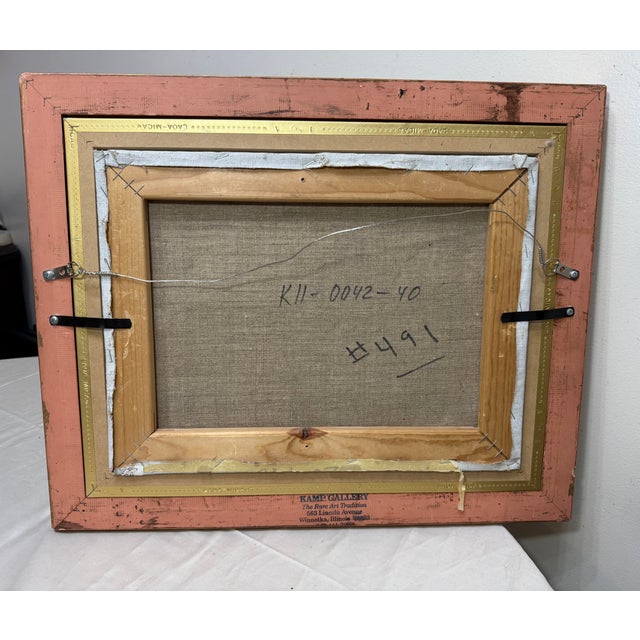 Vintage Original Evgeny Expressionism Nautical Sail Boat Oil Painting on Canvas For Sale - Image 13 of 14