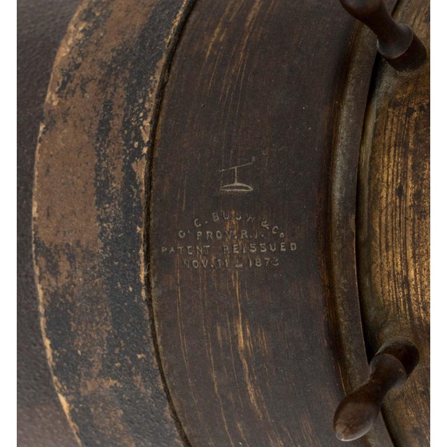 Brown Charles G. Bush and Company Kaleidoscope on Walnut Stand, 19th Century For Sale - Image 8 of 9