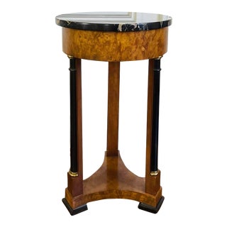 1980s Baker Furniture Empire Style Gueridon Side Table For Sale