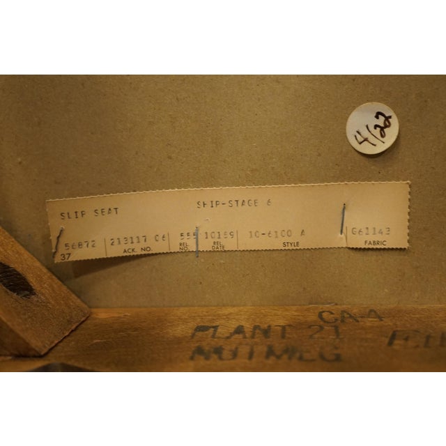 Ethan Allen Heirloom Nutmeg Maple Colonial Early American Spindleback Dining Arm Chair 10-6100a For Sale - Image 12 of 12