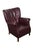 1950s Old School Tufted Leather Scandinavian Lounge Chair W Ottoman For Sale - Image 15 of 15