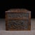 Wood 1980s Relief-Carved Hardwood Treasure Box, Chinoiserie Dragon Phoenix Jewelry Storage Chest For Sale - Image 7 of 10