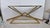 Black Console Table in Brass-Plated Iron and Black Glass Top For Sale - Image 8 of 10